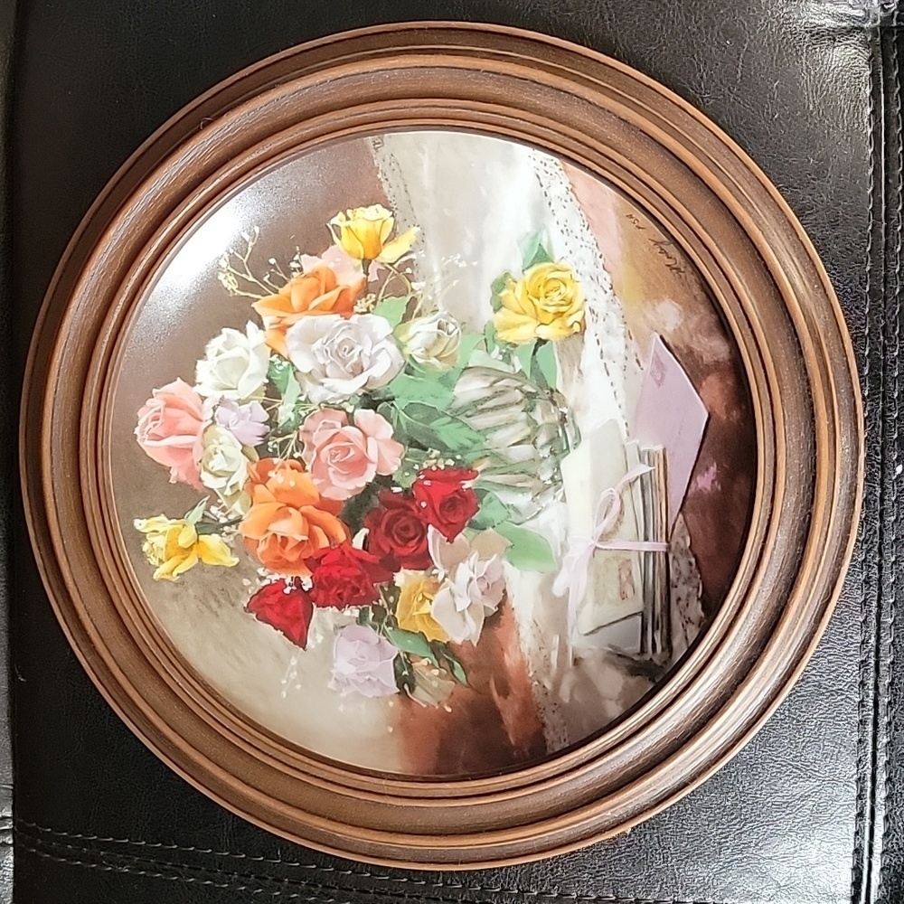 Vintage 1988 W S George, The  Roses Collector Plate